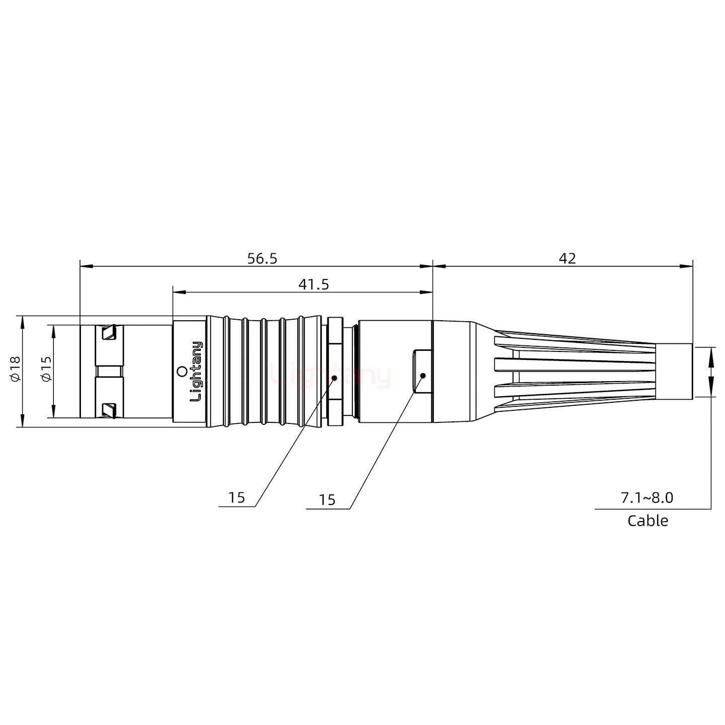 FGG.3B.003.CLAD82Z帶護(hù)套直式插頭