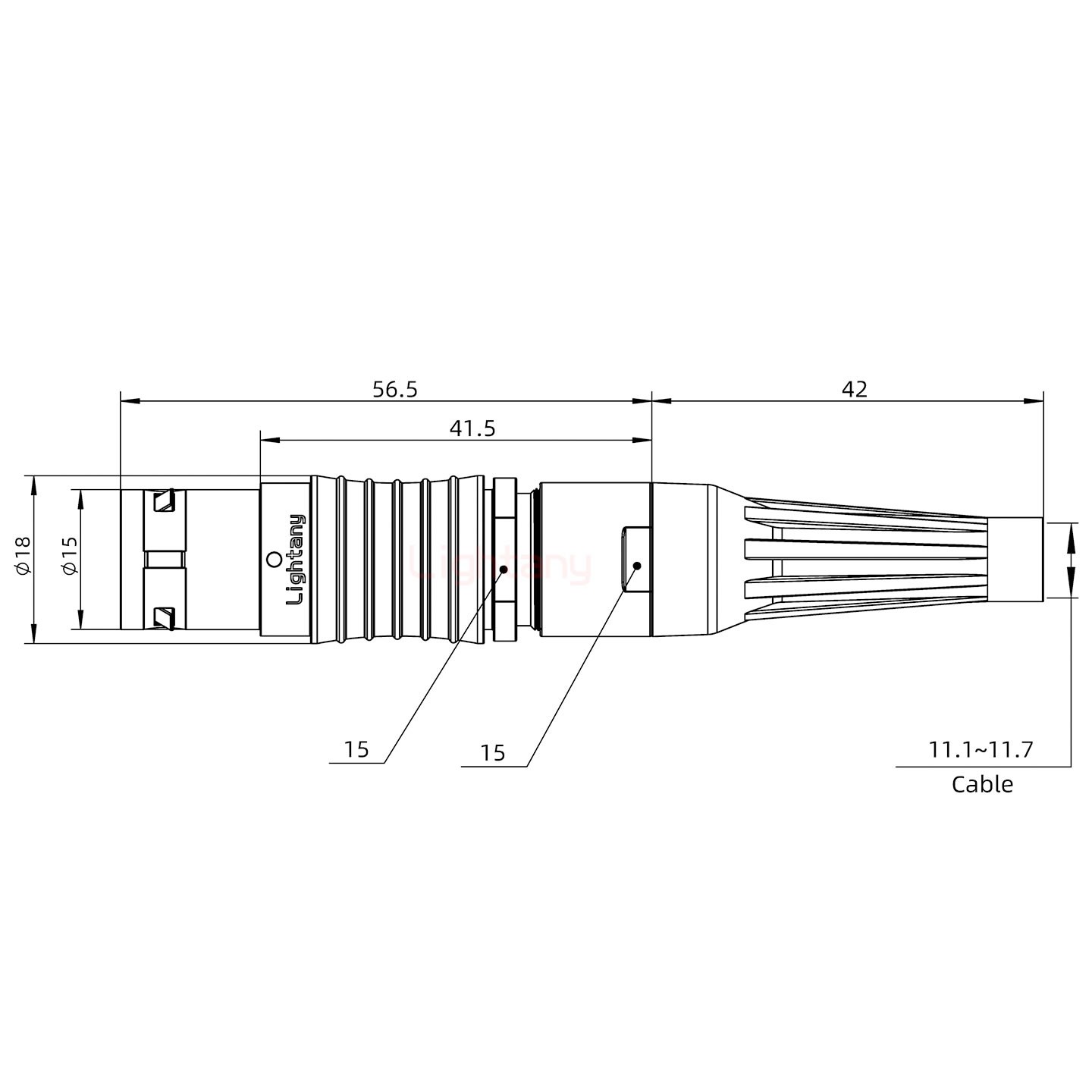 FGG.3B.014.CLAD12Z帶護(hù)套直式插頭