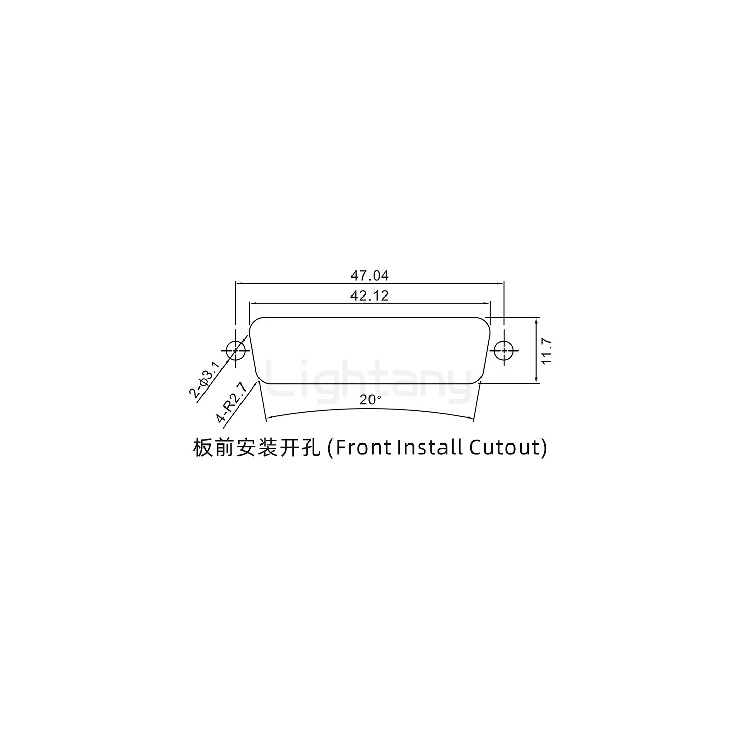 防水4V4母焊線式/鎖螺絲/大電流40A