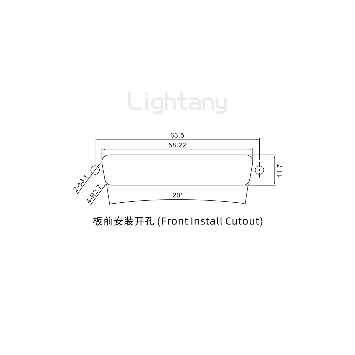 13W6B母焊線式/鎖螺絲螺母+防水墊片/大電流40A