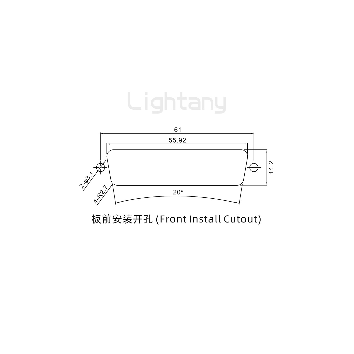 36W4母焊線式/鎖螺絲螺母+防水墊片/大電流40A