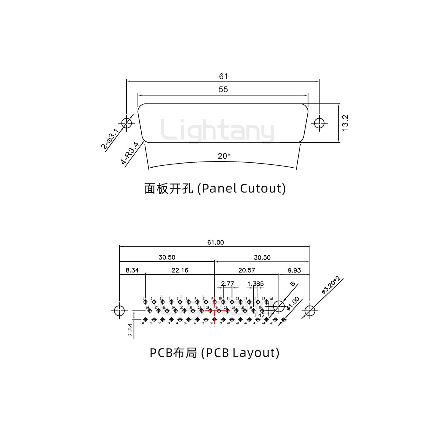 防水47W1公直插板/鉚魚(yú)叉/鎖螺絲/大電流40A