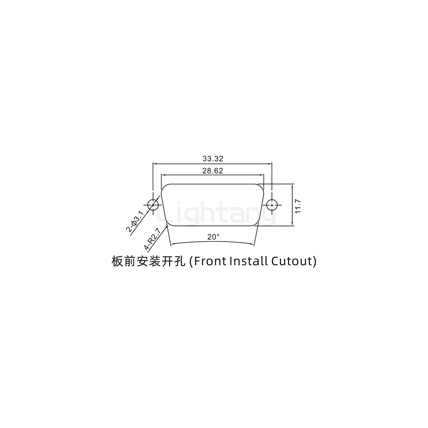 防水7W2母焊線式/鎖螺絲/射頻同軸50歐姆