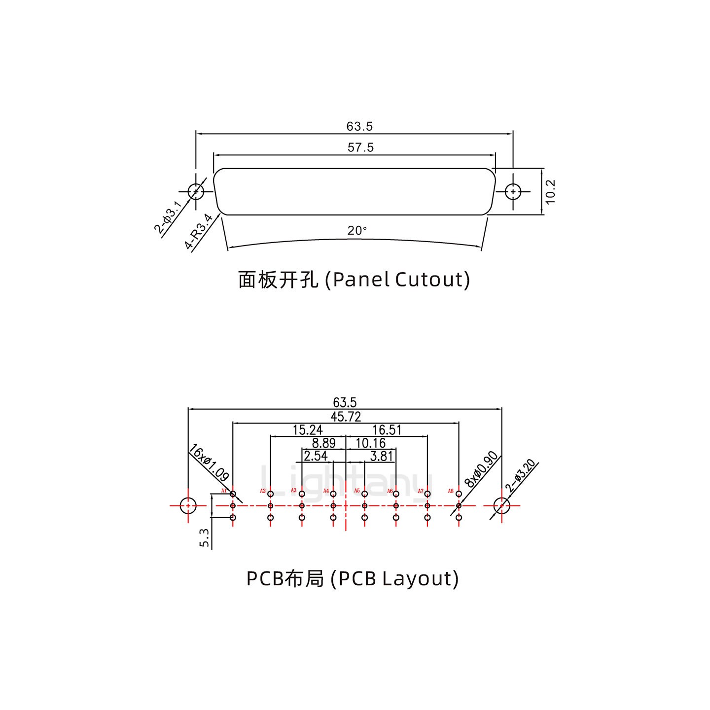 防水8W8公直插板/鉚魚叉/鎖螺絲/射頻同軸50歐姆