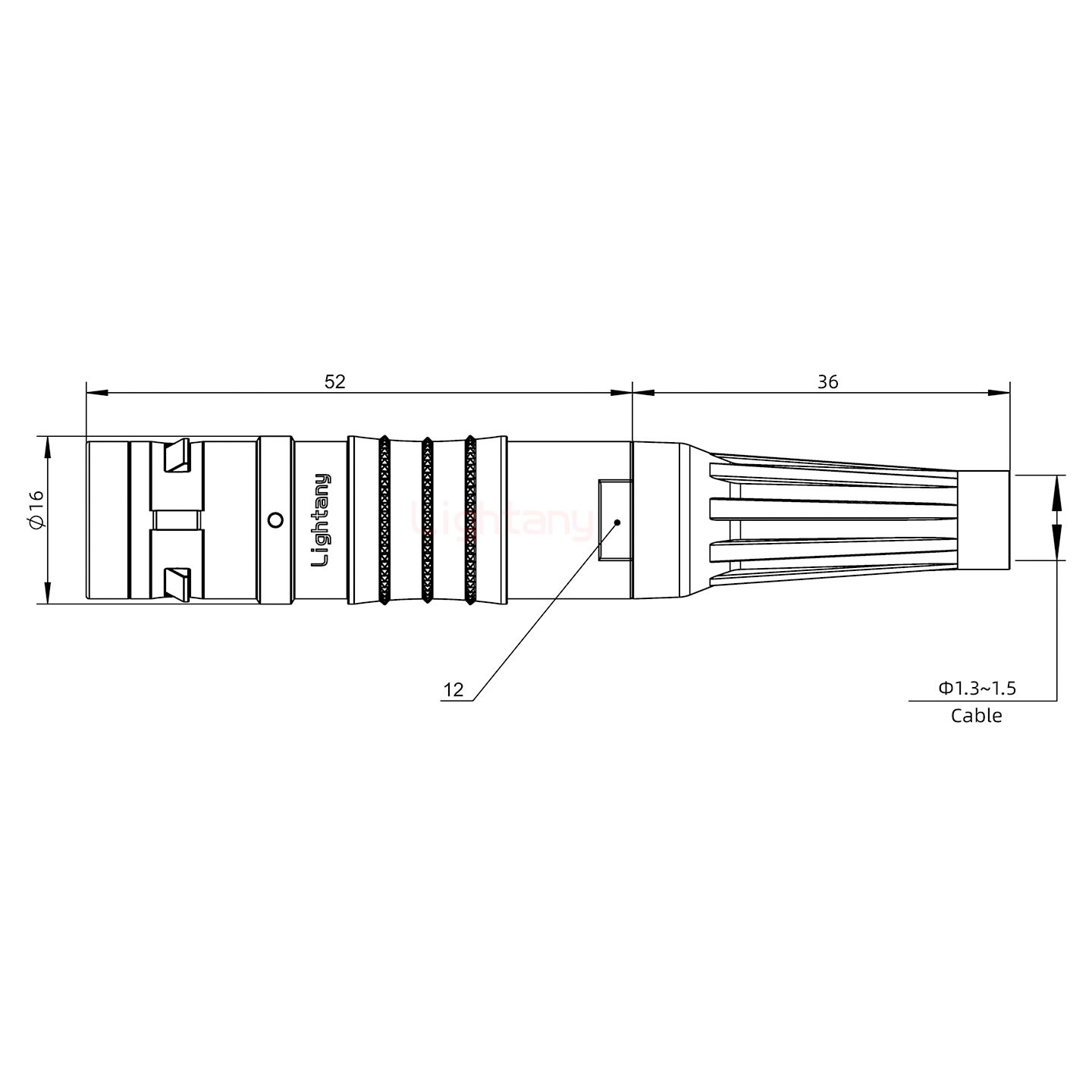 FHG.2K.003.CLAC15Z推拉自鎖帶護(hù)套彎式插頭